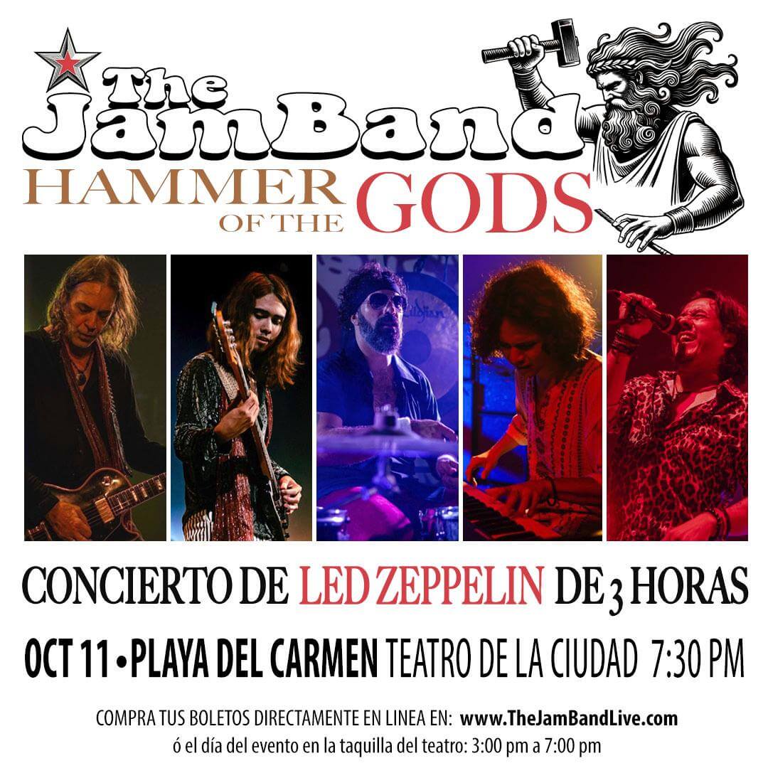 concierto the jam band playa del carmen 11 octubre 2025